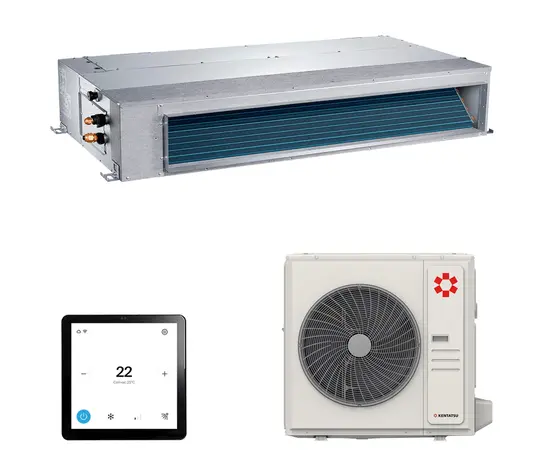 Kentatsu KSMB165HZRN1W/KSUNB165HZRN3, Рекомендуемая площадь и мощность: 160 м² - 16 кВт Kentatsu KSMB165HZRN1W/KSUNB165HZRN3, Рекомендуемая площадь и мощность: 160 м² - 16 кВт