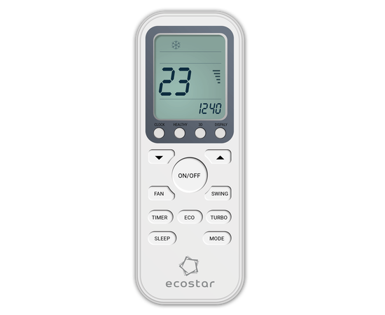 Ecostar KVS-RAD24CH, Рекомендуемая площадь и мощность: 65 м² - 6,5 кВт, - 4