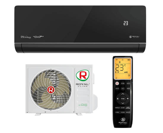 Royal Clima RCI-RSN40HN, Рекомендуемая площадь и мощность: 35 м² - 3,5 кВт, Цвет: Чёрный