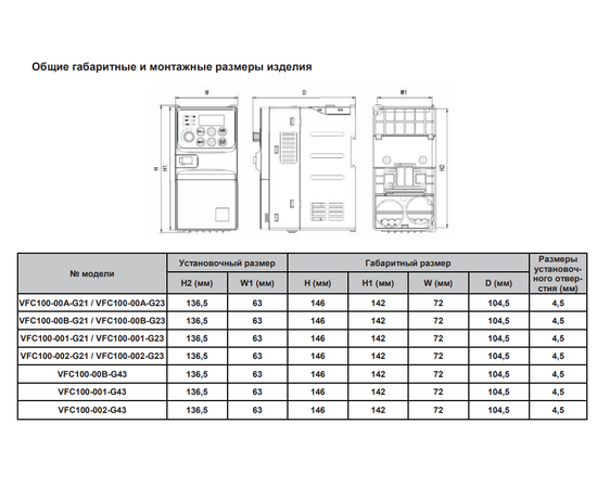 BVM VFC100-00A-G21 0,4 кВт, - 3