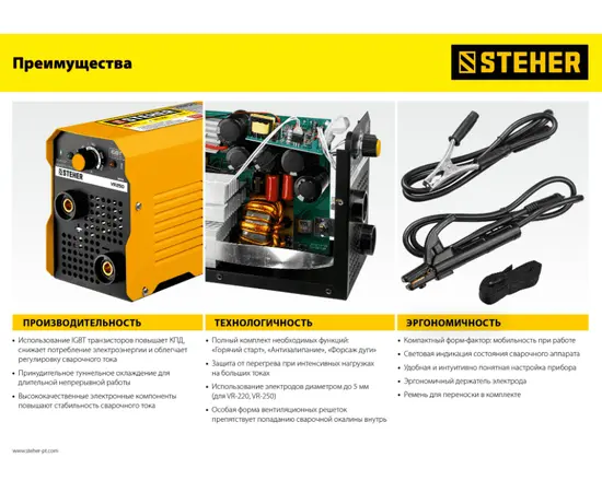 Steher VR-250, Макс. сварочный ток: 250 А, - 13