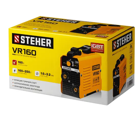 Steher VR-160, Макс. сварочный ток: 160 А, - 16 Steher VR-160, Макс. сварочный ток: 160 А, - 16