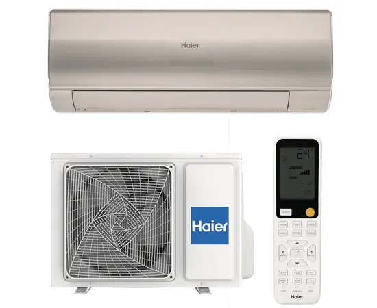Haier HSU-07HFF103/R3-G/HSU-07HUF103/R3, Рекомендуемая площадь и мощность: 20 м² - 2 кВт, Цвет: Золотой