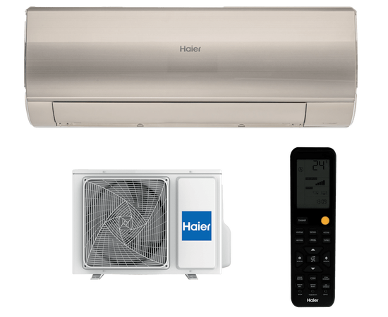 Haier HSU-24HFF103/R3-G/HSU-24HUF103/R3, Рекомендуемая площадь и мощность: 70 м² - 7 кВт, Цвет: Золотой