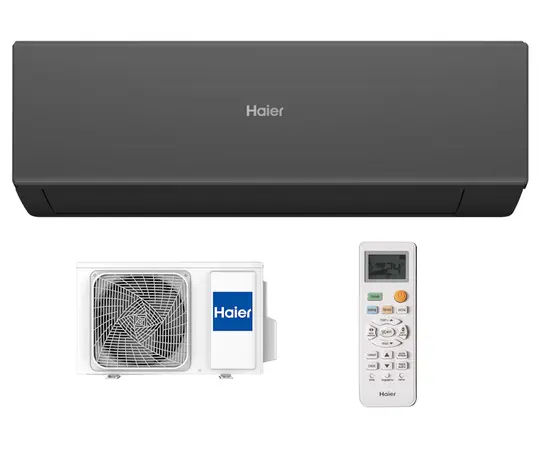 Haier AS35HQJ1HRA-B/1U35HQJ1FRA, Рекомендуемая площадь и мощность: 35 м² - 3,5 кВт, Цвет: Чёрный