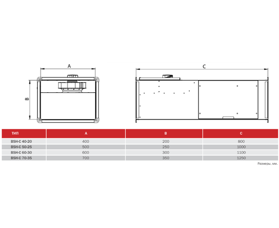 BVN BSH-C 70-35, Типоразмер (мм): 700х350, - 2