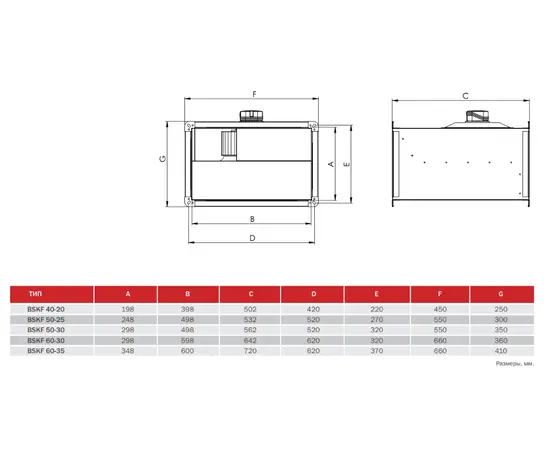BVN BSKF 40-20, Типоразмер (мм): 420х250, - 2 BVN BSKF 40-20, Типоразмер (мм): 420х250, - 2