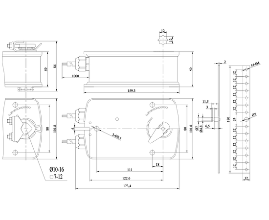 BVM BLF24-05 (24В, 5 Нм), - 2