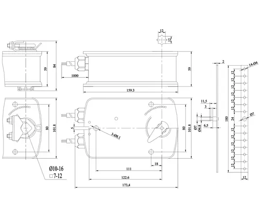 BVM BLF24-05 (24В, 5 Нм), - 2 BVM BLF24-05 (24В, 5 Нм), - 2