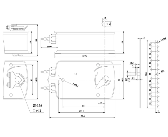 BVM BLE230-10 (230В, 10 Нм), - 2