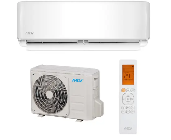 MDV MDSA-18HRN8/MDOA-18HN8, Рекомендуемая площадь и мощность: 50 м² - 5 кВт, Тип кондиционера: Неинверторный