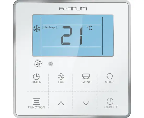 Ferrum LCAD18D1-A/LCAU18U1-A, Рекомендуемая площадь и мощность: 50 м² - 5 кВт, - 12