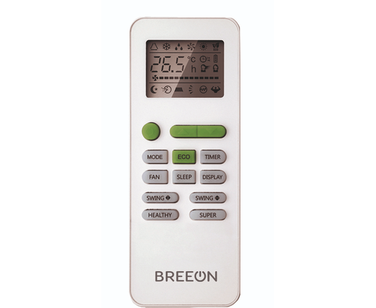 Breeon BLC-36TC, Рекомендуемая площадь и мощность: 105 м² - 10,5 кВт, - 2