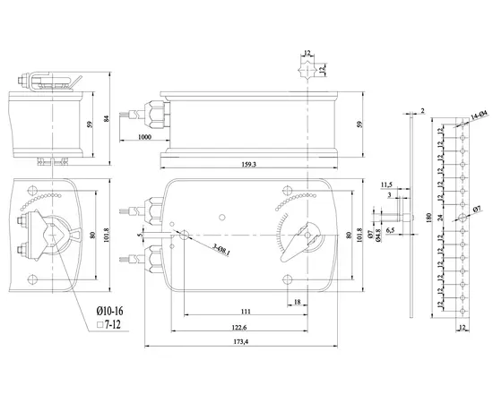 BVM BLE230-15 (230В, 15 Нм), - 2