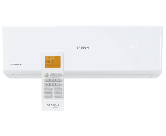 Breeon BRC-07TPO, Рекомендуемая площадь и мощность: 20 м² - 2 кВт, Тип кондиционера: Неинверторный