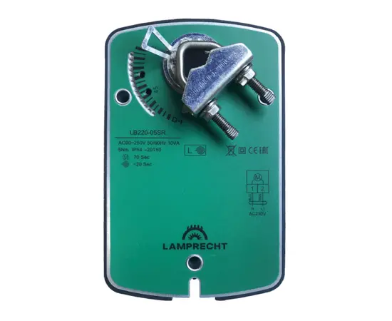 Lamprecht LB220-05SR, Возвратная пружина: Да, Момент вращения (Нм): 5, Тип управления: On/off, Напряжение (В): 220, - 2