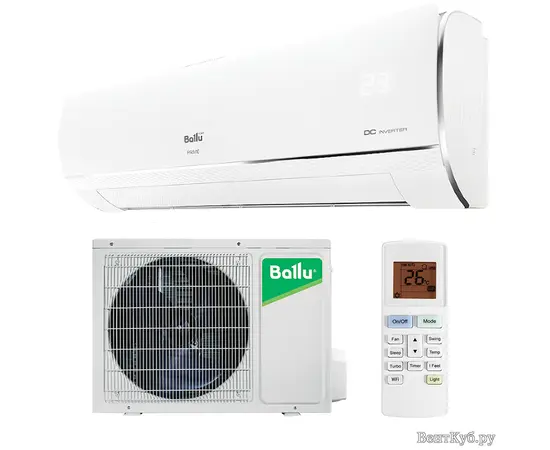 Ballu BSPRI-12HN1, Рекомендуемая площадь и мощность: 30 м² - 3 кВт, Тип кондиционера: Инверторный