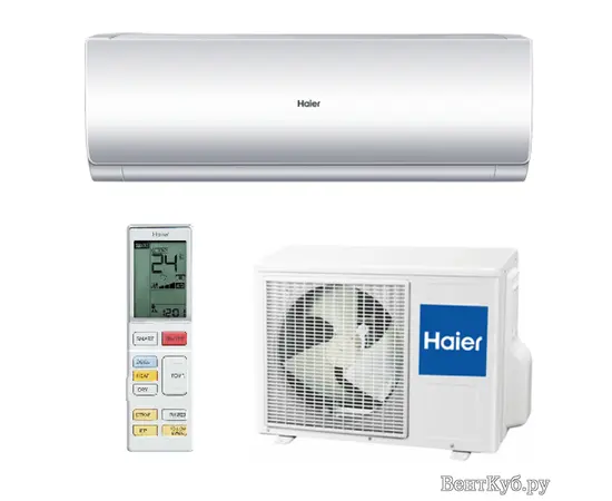 Haier AS09CB3HRA/1U09JE8ERA, Рекомендуемая площадь и мощность: 25 м² - 2,5 кВт, Тип кондиционера: Инверторный