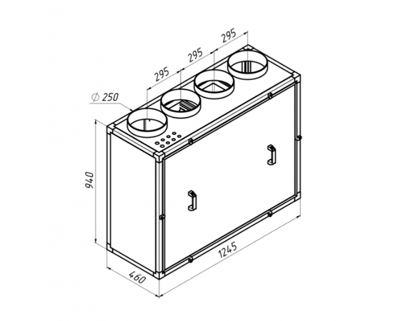 Alasca R1000V EC E, Производительность (м³/ч): 1000, - 5