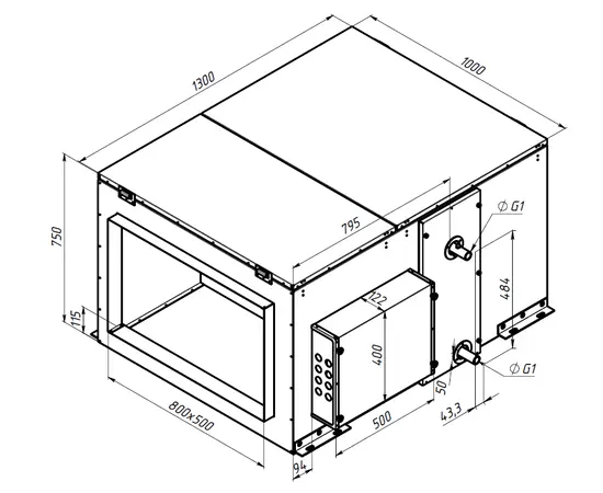 Alasca P7000ECW, Производительность (м³/ч): 7000, - 7