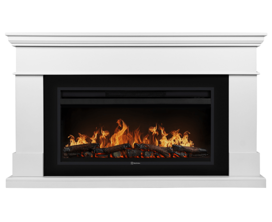Каминокомплект: Очаг Electrolux EFP/P-4220LS, портал California 42/40/36, белый, Цвет: Белый, - 2