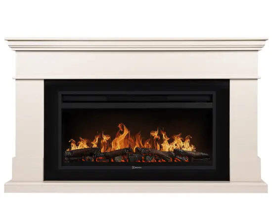 Каминокомплект: Очаг Electrolux EFP/P-4220LS, портал California 42/40/36, молочный, Цвет: Молочный, - 2
