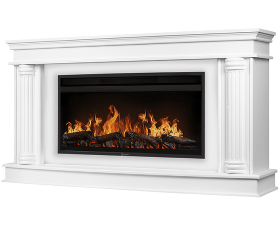 Каминокомплект: Очаг Electrolux EFP/P-4220LS, портал Olympia 42/40/36, белый, Цвет: Белый