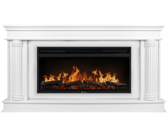 Каминокомплект: Очаг Electrolux EFP/P-4220LS, портал Olympia 42/40/36, белый, Цвет: Белый, - 2