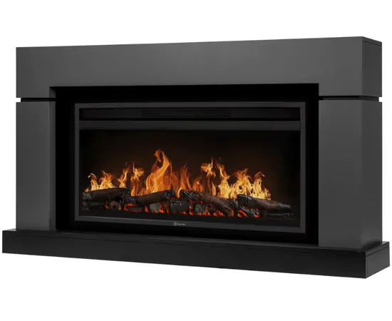 Каминокомплект: Очаг Electrolux EFP/P-4220LS, портал Lindos 42/40/36, графит, Цвет: Графит