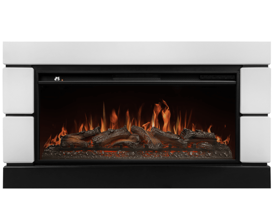 Каминокомплект: Очаг Royal Thermo Aurora RTFP/P-AR40LS, портал Moderno 42/40/36, белый