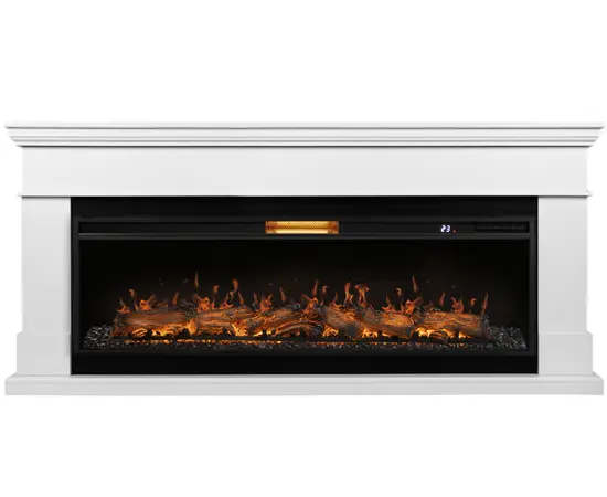 Каминокомплект: Очаг Royal Thermo Aurora RTFP/P-AR60LS, портал California 60 W, белый, - 2