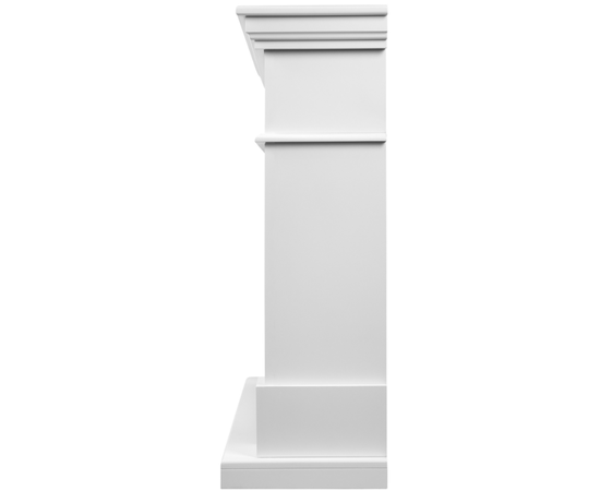 Каминокомплект: Очаг Royal Thermo Aurora RTFP/P-AR60LS, портал California 60 W, белый, - 3