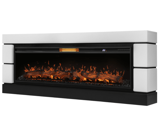 Каминокомплект: Очаг Royal Thermo Aurora RTFP/P-AR60LS, портал Moderno 60, белый