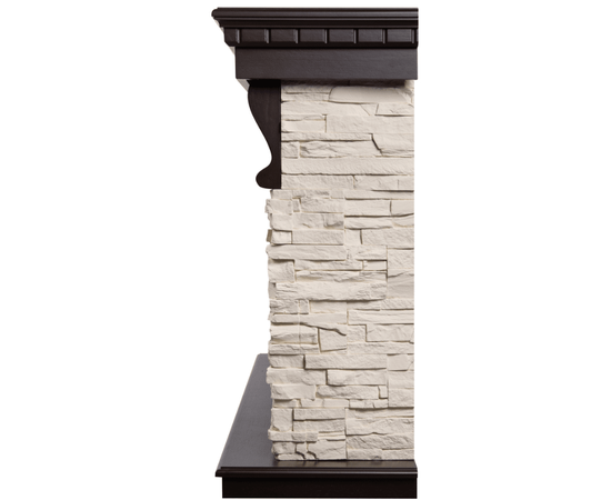 Каминокомплект: Очаг Royal Thermo Aurora RTFP/P-AR60LS, портал Michigan 60, камень мол., шп. тем.дуб, - 3