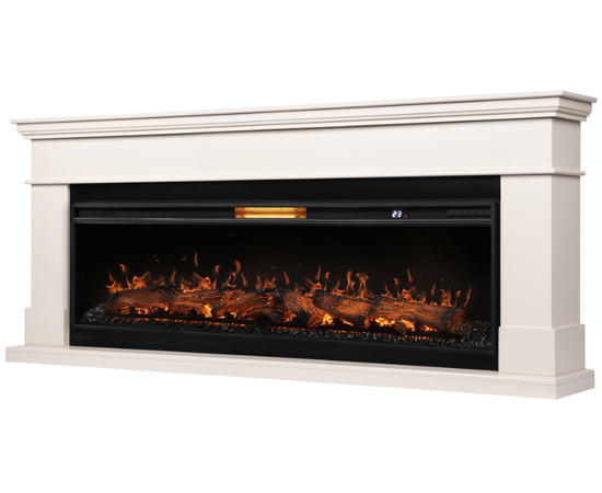 Каминокомплект: Очаг Royal Thermo Aurora RTFP/P-AR60LS, портал California 60 IV, молочный