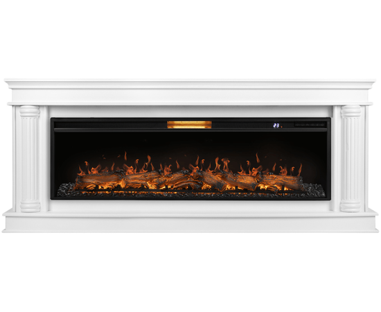 Каминокомплект: Очаг Royal Thermo Aurora RTFP/P-AR60LS, портал Olympia 60, белый, Цвет: Белый, - 2