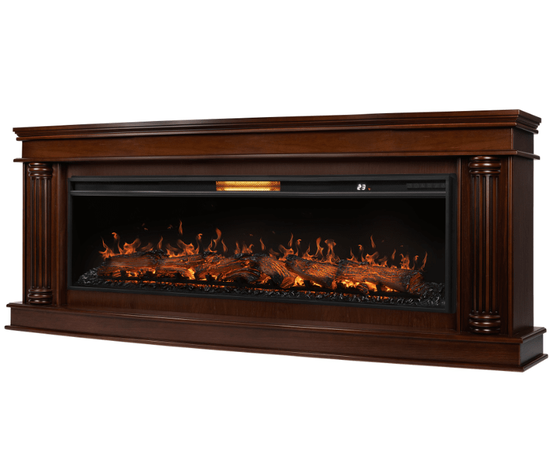 Каминокомплект: Очаг Royal Thermo Aurora RTFP/P-AR60LS, портал Olympia 60 CO, канадский дуб, Цвет: Канадский дуб