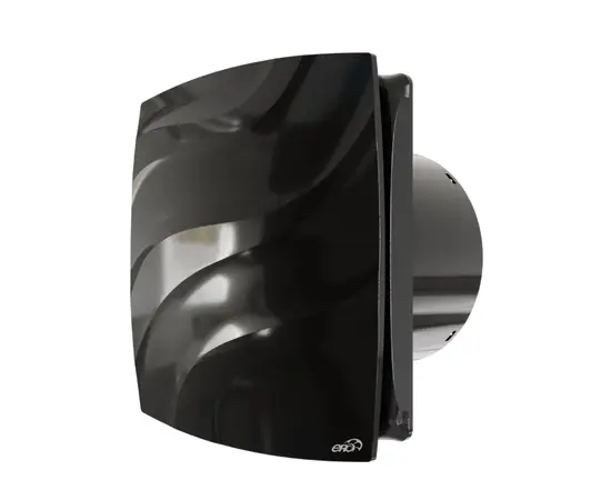 ERA Wave 100 Black classic, Диаметр: 100 мм, Обратный клапан: Нет, Таймер: Нет, Датчик влажности: Нет, Цвет: Чёрный, Тип подшипника: Скольжения, Управление: Выключатель