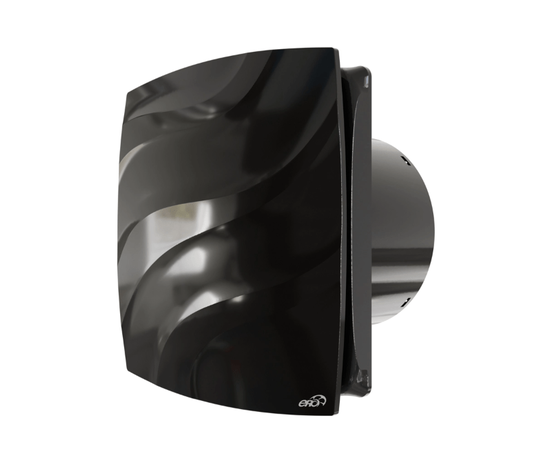 ERA Wave 100C Black classic, Диаметр: 100 мм, Обратный клапан: Есть, Таймер: Нет, Датчик влажности: Нет, Цвет: Чёрный, Тип подшипника: Скольжения, Управление: Выключатель