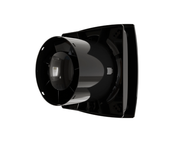 ERA Wave 100 Black classic, Диаметр: 100 мм, Обратный клапан: Нет, Таймер: Нет, Датчик влажности: Нет, Цвет: Чёрный, Тип подшипника: Скольжения, Управление: Выключатель, - 4