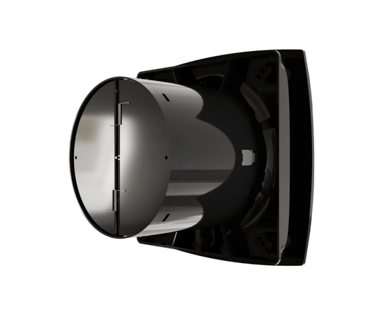 ERA Wave 100C Black classic, Диаметр: 100 мм, Обратный клапан: Есть, Таймер: Нет, Датчик влажности: Нет, Цвет: Чёрный, Тип подшипника: Скольжения, Управление: Выключатель, - 4