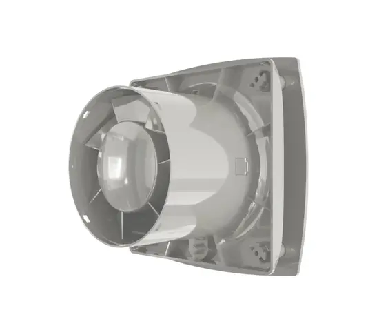 ERA Wave 100 Gray, Диаметр: 100 мм, Обратный клапан: Нет, Таймер: Нет, Датчик влажности: Нет, Цвет: Серый, Тип подшипника: Скольжения, Управление: Выключатель, - 4