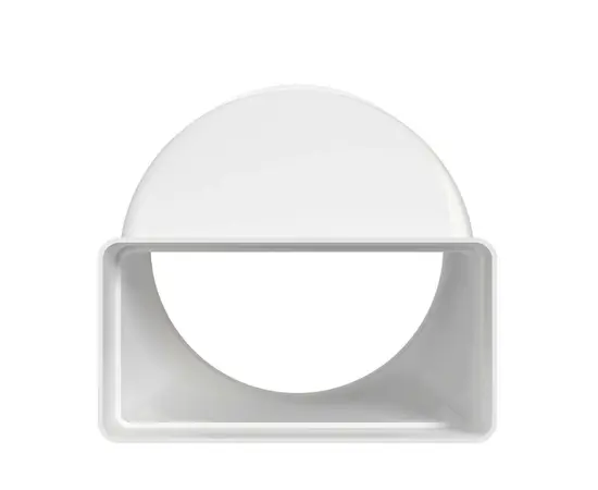 Переходник Era 612СП12,5КП, Типоразмер (мм): 120х60 мм, Элемент воздуховода: Переход, Выберите 2-ой размер для перехода, тройника, врезки (первым всегда идет диаметр большего размера): 100 мм, - 4