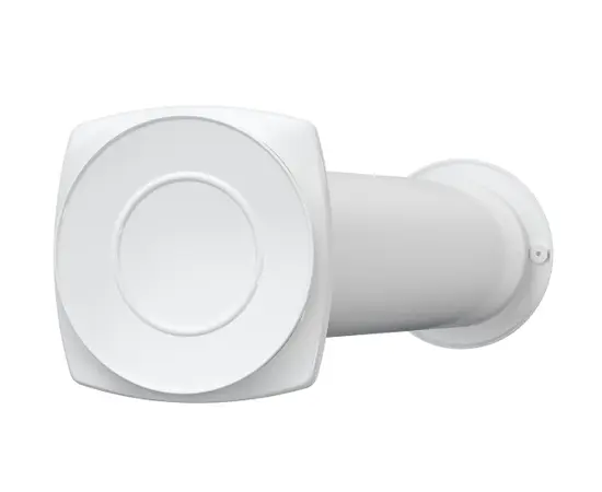 Era 12,5КП, Диаметр: 125 мм, Стенной выход: Пластиковая решетка Era 12,5КП, Диаметр: 125 мм, Стенной выход: Пластиковая решетка