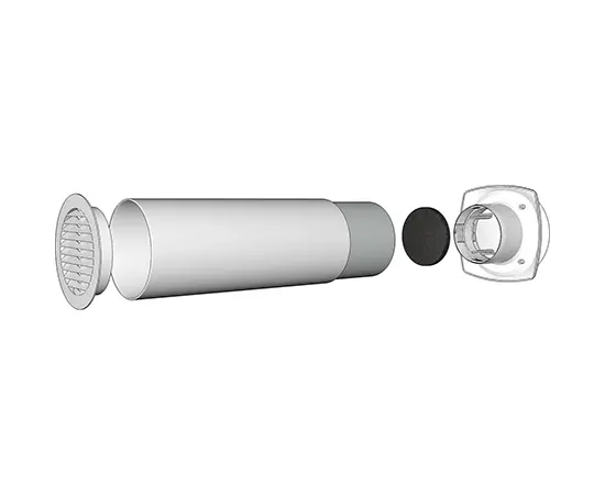 Era 16КП, Диаметр: 160 мм, Стенной выход: Пластиковая решетка, - 3 Era 16КП, Диаметр: 160 мм, Стенной выход: Пластиковая решетка, - 3