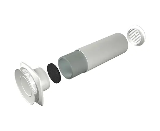 Era 16КП, Диаметр: 160 мм, Стенной выход: Пластиковая решетка, - 5 Era 16КП, Диаметр: 160 мм, Стенной выход: Пластиковая решетка, - 5