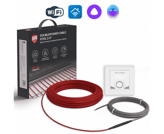 Royal Thermo RTDC 2-17-200 с терморегулятором RTI-16, Площадь нагрева: 1,7 м², - 2