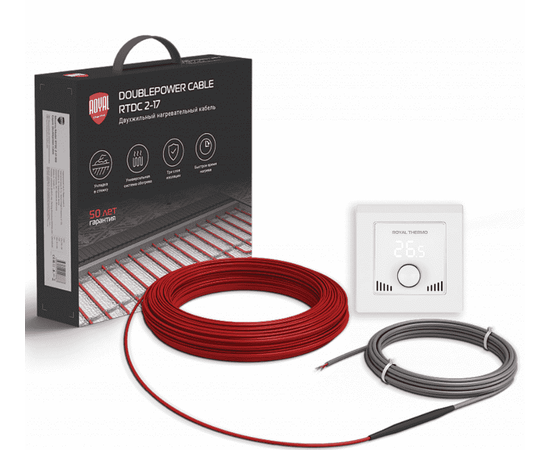 Royal Thermo RTDC 2-17-1500 с терморегулятором RTI-16, Площадь нагрева: 12,5 м²
