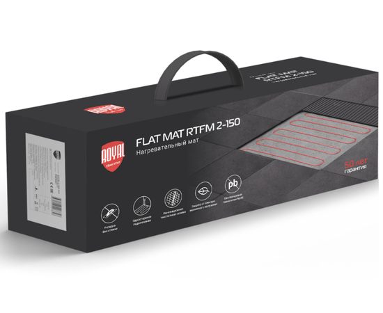 Royal Thermo Flat Mat RTFM 2-150-2 с терморегулятором RTI-16, Площадь нагрева: 2 м², Мощность: 0,3 кВт, - 6