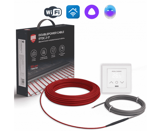 Royal Thermo RTDC 2-17-300 с терморегулятором RTS-16, Площадь нагрева: 2,5 м², - 2